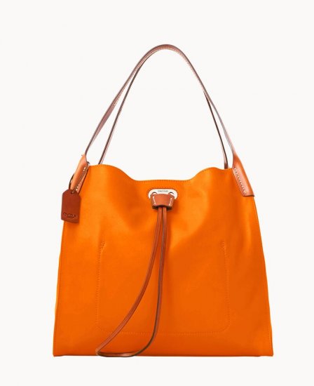 Dooney Oncour Elba Full Up Two Tangerine ID-lMGk5bxI - Click Image to Close