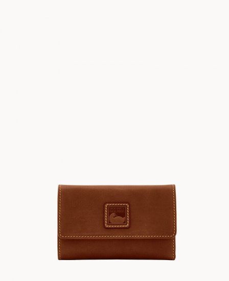 Dooney Florentine Flap Wallet Chestnut ID-H9UjBHrK - Click Image to Close