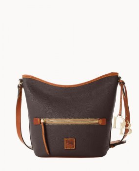 Dooney Pebble Grain Zip Sac Brown Tmoro ID-xTfgMdF4