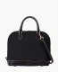 Dooney Pebble Grain Zip Zip Satchel Black Black ID-qKgGcNzW