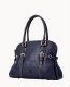 Dooney Florentine Domed Buckle Satchel Navy ID-hgQURYXk