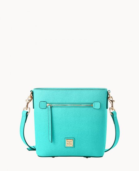 Dooney Saffiano Small Zip Crossbody Mint ID-YBnALbaj - Click Image to Close