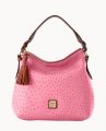 Dooney Ostrich Twist Strap Hobo Hot Pink ID-1xYIAdrO