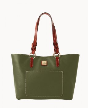 Dooney Pebble Grain Tammy Tote Olive ID-TFdkf5uk