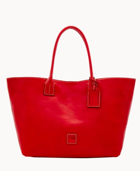 Dooney Florentine Medium Russel Bag Red ID-8KDWxLqn - Click Image to Close