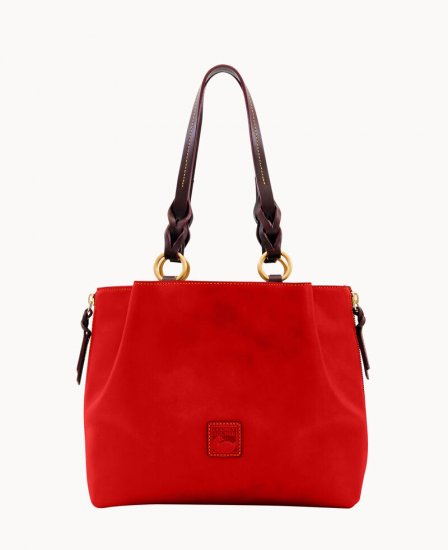 Dooney Florentine Large Zip Barlow Red ID-G8BIvzaS - Click Image to Close