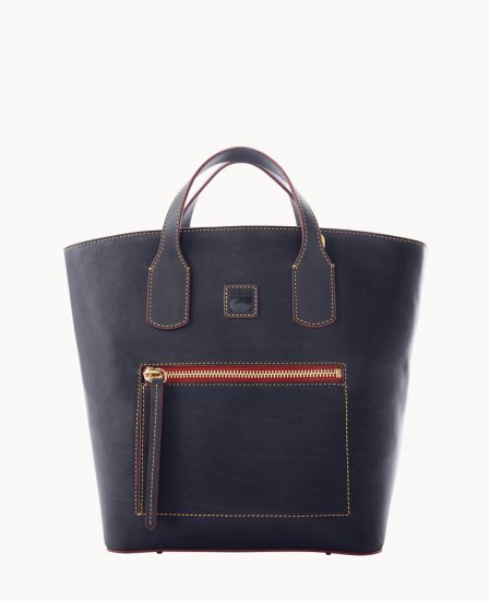 Dooney Florentine Darla Shopper Navy ID-lwuP8e0R - Click Image to Close