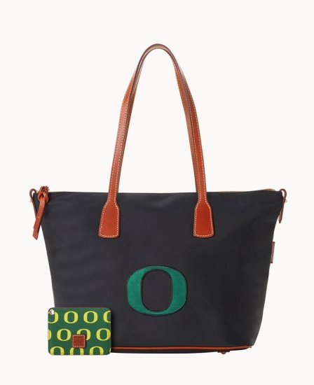 Dooney Collegiate Oregon Top Zip Tote OREGON ID-B2W9sNvB - Click Image to Close