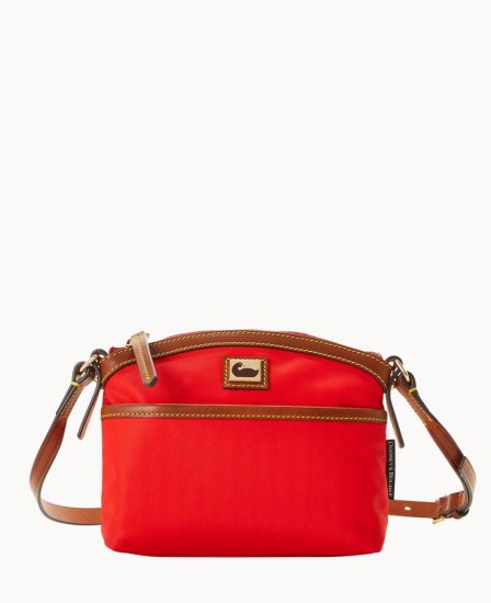 Dooney Wayfarer Domed Crossbody Red ID-BH0pD2JX - Click Image to Close