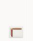 Dooney Pebble Grain Small Flap Credit Card Wallet White ID-1LjthroQ