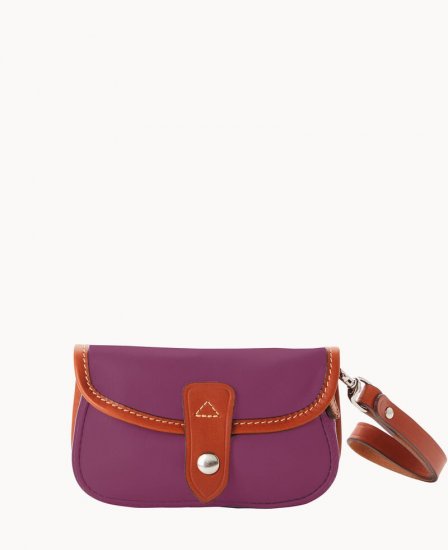 Dooney Oncour Elba Flap Wristlet Orchid ID-JEwrRWX6 - Click Image to Close