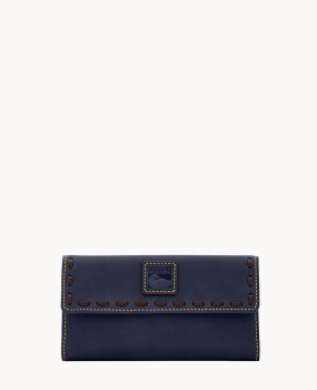 Dooney Florentine Continental Clutch Navy ID-HnCu3hUj