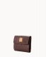 Dooney Ostrich Small Flap Credit Card Wallet Brown Tmoro ID-6brsHukl