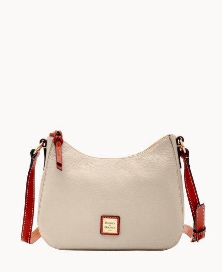 Dooney Pebble Grain Small Kiley Crossbody Bone ID-ZMabl40d - Click Image to Close