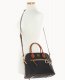 Dooney Pebble Grain Large Domed Satchel Black ID-cS0jbdhu