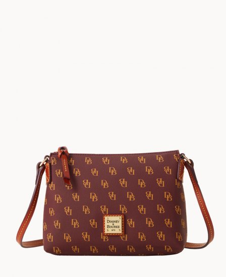 Dooney Gretta Crossbody Pouchette Bordeaux ID-XF7fCLSj - Click Image to Close