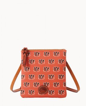 Dooney NFL Bengals Small North South Top Zip Crossbody Bengals ID-WqkUYPdU