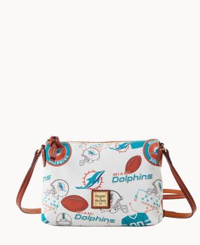 Dooney NFL Dolphins Crossbody Pouchette DOLPHINS ID-6plA5yRq