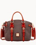 Dooney Pebble Grain Bristol Satchel Taupe ID-I0aYxVul