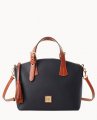 Dooney Pebble Grain Trina Satchel Black ID-QoA5LWuF