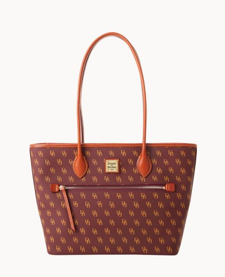 Dooney Gretta Tote Bordeaux ID-lbpPzPjv - Click Image to Close