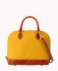 Dooney Pebble Grain Zip Zip Satchel Mustard ID-asxSl0yE