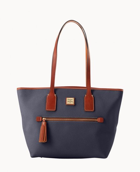 Dooney Pebble Grain Small Tote Midnight Blue ID-Oy4Rsw9C - Click Image to Close