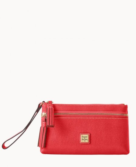 Dooney Saffiano Double Zip Wristlet Tomato ID-OjjIpdqN - Click Image to Close