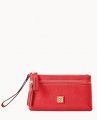 Dooney Saffiano Double Zip Wristlet Tomato ID-OjjIpdqN