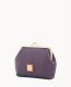 Dooney Pebble Grain Large Framed Purse Plum Wine ID-9ZUcJTpX