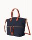 Dooney Nylon Large Pocket Satchel Navy ID-KX3Wc2Ot