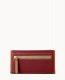 Dooney Pebble Grain Continental Clutch Wine ID-4zMeVnbW