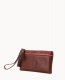 Dooney Florentine Double Zip Wristlet Chestnut ID-EG53YbaG