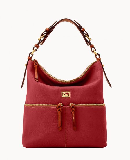 Dooney Dillen Medium Pocket Sac Red ID-fowohYvS - Click Image to Close