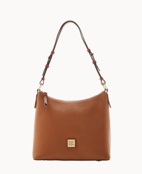 Dooney Pebble Grain Hobo Caramel ID-tJKxyDU3