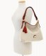 Dooney Pebble Grain Twist Strap Hobo Bone ID-BW63Vp92