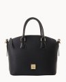 Dooney Pebble Grain Domed Satchel Black Black ID-mQDYhAjc