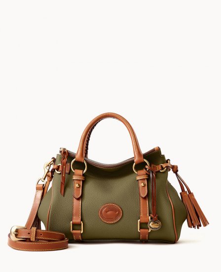 Dooney All Weather Leather 3.0 Satchel 30 Green ID-OdbFjDpF - Click Image to Close