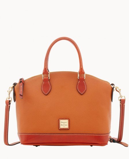 Dooney Pebble Grain Darcy Satchel Caramel ID-SRqcnuDC - Click Image to Close