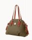 Dooney Pebble Grain Domed Satchel Olive ID-1dvYcTeZ