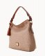 Dooney Ostrich Twist Strap Hobo Light Taupe ID-UhmKsJDm