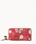 Dooney MLB Cardinals Large Zip Around Wristlet Cardinals ID-cj59Vi3w