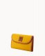 Dooney Pebble Grain Continental Clutch Mustard ID-CoeEgqT8