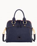 Dooney Florentine Cameron Satchel Navy ID-hzorlqnn