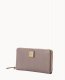 Dooney Saffiano Large Zip Around Wristlet Taupe ID-6mjyFN3v