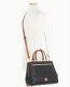 Dooney Ostrich Zip Satchel Black ID-aZdeGKtx