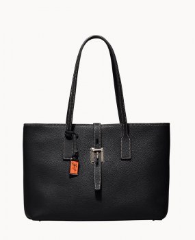 Dooney Henrys Zip Top Tote Black ID-qbHflevZ