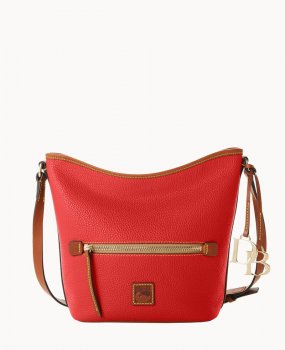 Dooney Pebble Grain Zip Sac Red ID-xBQP0arH