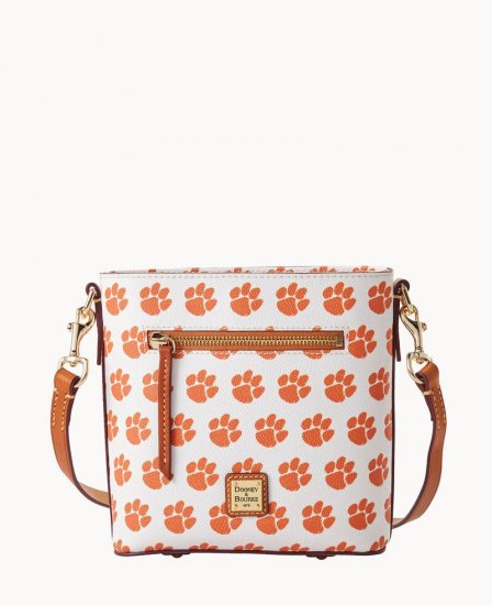 Dooney Collegiate Clemson Small Zip Crossbody CLEMSON ID-QniWhEXx - Click Image to Close