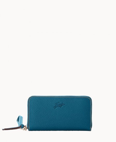 Dooney Henrys Medium Zip Around Wristlet Teal ID-kyoZvB45 - Click Image to Close